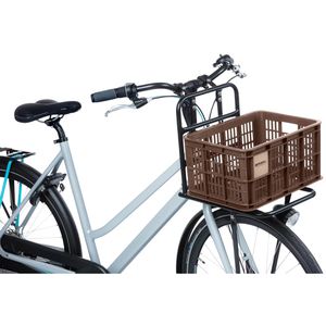 Produktbild für Fahrradkorb Basil Fahrradkiste S, braun, Kunststoff, 18 l