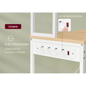 Produktbild für Küchenregal Vasagle KKS119Y02, goldeiche
