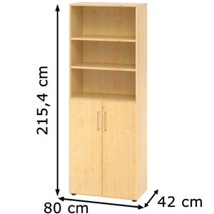 Produktbild für Kombischrank Hammerbacher Serie 9 Advanced, ahorn