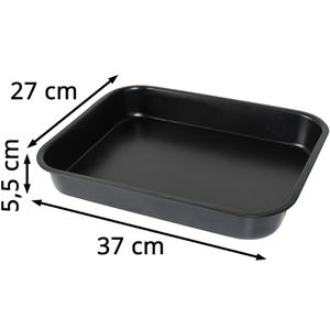 Produktbild für Auflaufform ELO 54637, schwarz, aus Carbonstahl