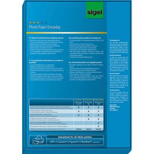 Produktbild für Fotopapier Sigel IP 715 Everyday, für Inkjet, A4