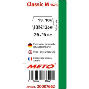 Produktbild für Preisauszeichner METO Classic M 1626