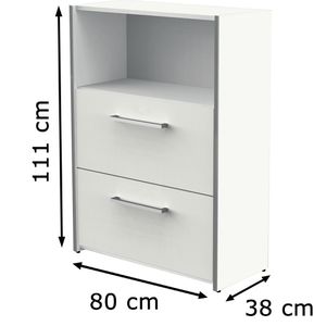 Produktbild für Kombischrank Kerkmann Move, weiß