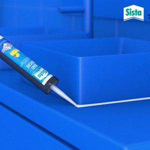 Produktbild für Silikon Sista Bad &amp; Küche, SLBWS, weiß