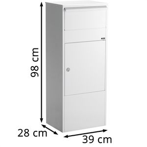 Produktbild für Paketbriefkasten Allux 800 Parcel RS, weiß