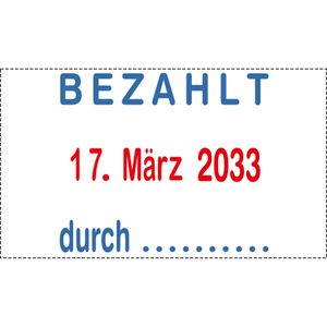 Produktbild für Datumstempel Trodat Professional 5430/L,rot/blau,selbstfärbend