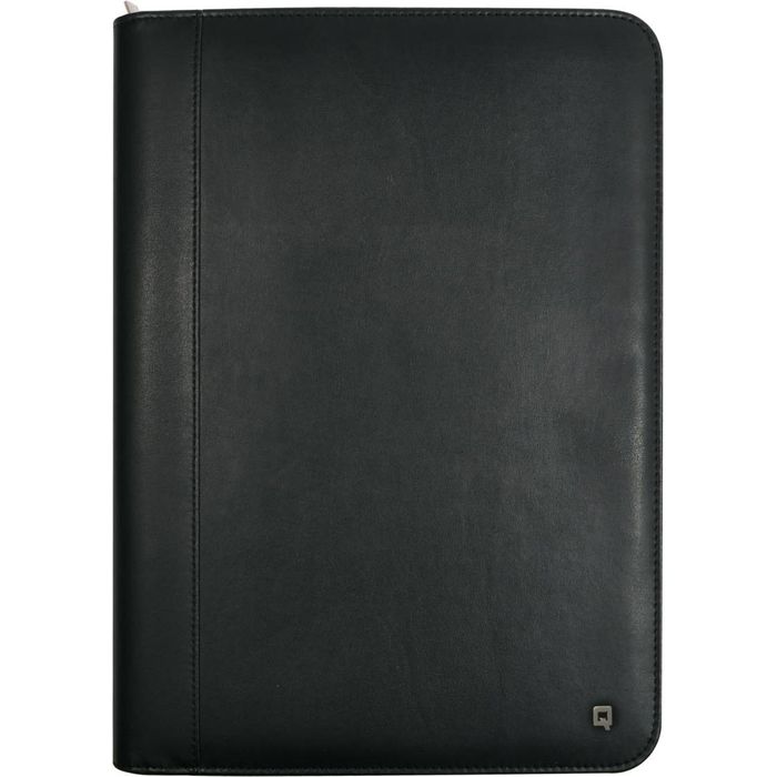 DESQ Leder A4-Schreibmappe - Echtleder Mappe Mit Schreibblock Und Kartenfächern