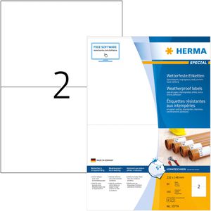 Produktbild für Folienetiketten Herma 10774, weiß matt