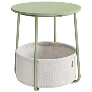 Produktbild für Beistelltisch Vasagle LET223C69, grün / creme