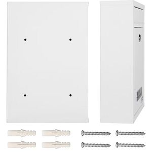 Produktbild für Briefkasten Monzana 105259, weiß, aus Stahl