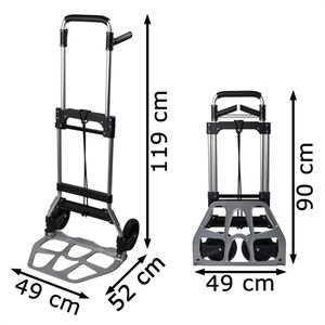 Produktbild für Sackkarre Pavo Paketroller 8001040, klappbar