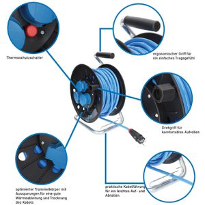 Produktbild für Kabeltrommel Kalle-das-Kabel H07BQ-F, 25m