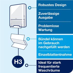 Produktbild für Papierhandtücher Tork Advanced, 290179, H3, 2-lagig