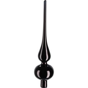 Christbaumspitze Inge-Glas Ebony, matt oder glänzend, schwarz