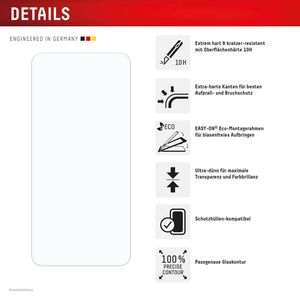 Produktbild für Displayschutzfolie Displex Panzerglas 2D, 10H