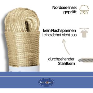 Produktbild für Wäscheleine homeXpert Sturm, 305530
