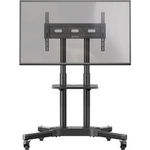 Produktbild für TV-Ständer Onkron TS1351-B, Ablage &amp; Rollen, schwarz, Metall