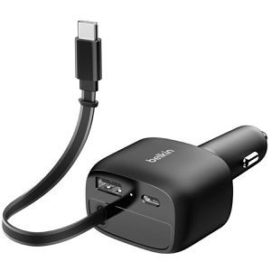 Produktbild für Zigarettenanzünder-Adapter Belkin BoostCharge, 3 A, 75 Watt