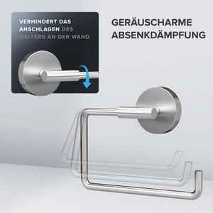 Produktbild für Toilettenpapierhalter ovimar Sejero, silber