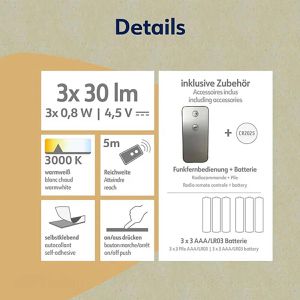 Produktbild für LED-Unterbauleuchte Müller-Licht Alio Push, warmweiß