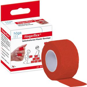 Pflaster Höga Fingerflex Bandage, rot, 1 Rolle