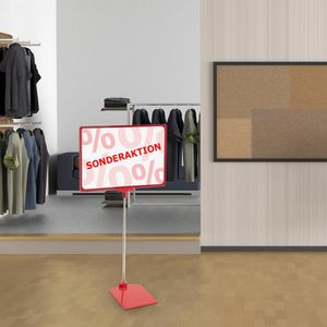Produktbild für Infoständer Franken PSM A3 01 aus Aluminium, rot, A3