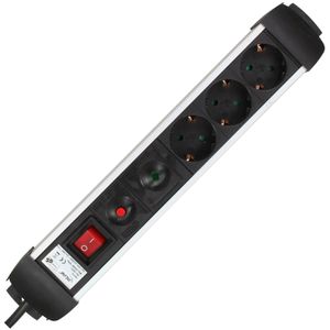 Produktbild für Steckdosenleiste InLine 16431A, mit 1,5m Kabel