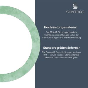 Produktbild für Dichtungsring SANTRAS Flachdichtungen Set, 1 Zoll
