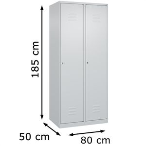 Produktbild für Spind CP-Möbel Classic PLUS, lichtgrau