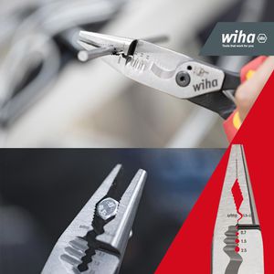Produktbild für Elektro-Installationszange Wiha 45705 8in1 Industrial electric