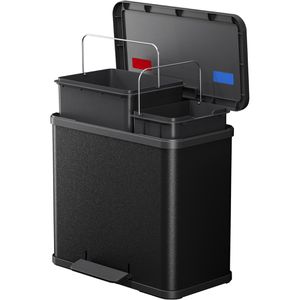 Produktbild für Mülleimer Hailo Öko duo Plus L, schwarz