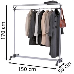 Produktbild für Garderobenständer Alba Group3, PMGROUP3, silber