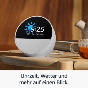 Produktbild für Wecker Amazon Echo Spot 2024 blau, digital