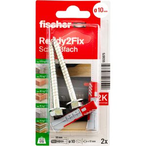 Produktbild für Schrauben-Dübel-Set Fischer 553875, Ready2Fix Schließfächer