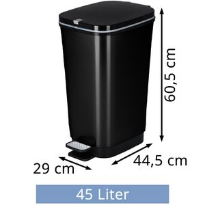 Produktbild für Mülleimer Curver KIS Chic Bin Style, schwarz