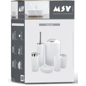 Produktbild für Badaccessoires-Set MSV Hannah 142695, 6-teilig