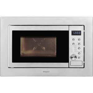 Mikrowelle Exquisit EMW20-DG-020 Inox, mit 1000 Watt Grill