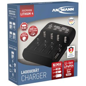 Produktbild für Akku-Ladegerät Ansmann Lithium 4 1001-0122