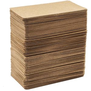 Produktbild für Tischkarten Ideen-mit-Herz 011532, braun, blanko