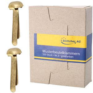 Musterbeutelklammern Böttcher-AG Ø 7mm