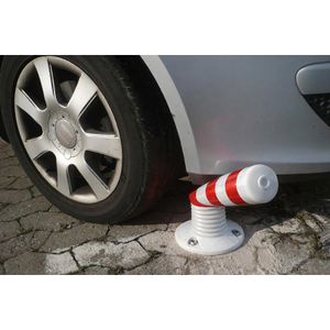 Produktbild für Absperrpfosten Schake 412221, rot/weiß, aus Kunststoff