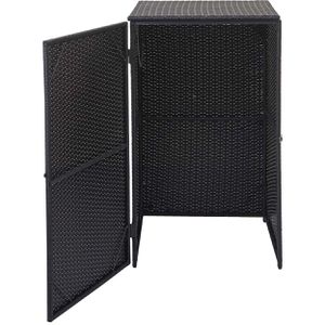 Produktbild für Mülltonnenbox Mendler HWC-E25, Polyrattan