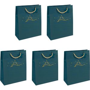 Produktbild für Geschenktüte Sigel GT034 Christmas Tree petrol