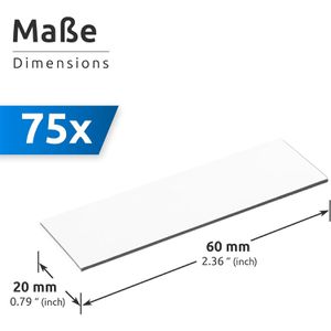 Produktbild für Magnetschilder ECENCE 31040103, weiß