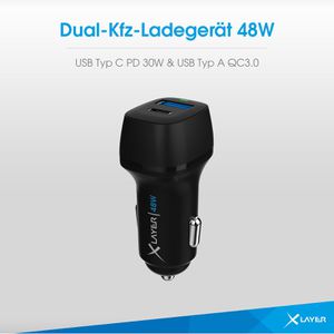 Produktbild für Zigarettenanzünder-Adapter XLayer 219942, 3 A, 48 Watt
