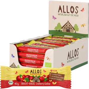 Fruchtriegel Allos Cranberry-Cashew, BIO
