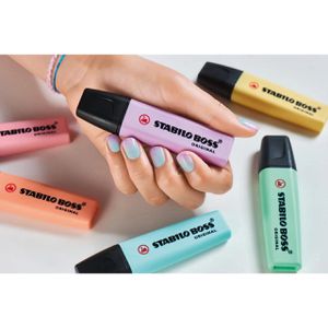 Produktbild für Textmarker Stabilo Boss Original Pastel, 4 Stück