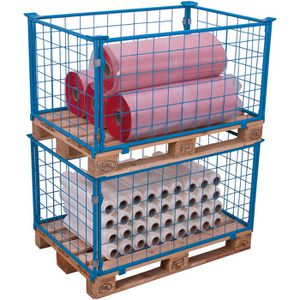 Produktbild für Palettenaufsatz VARIOfit Typ 62, pa-100.016, blau, Stahl