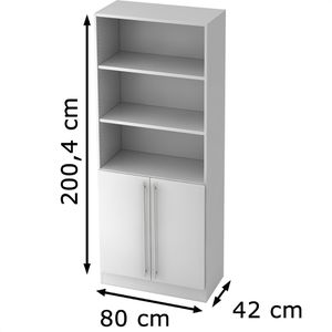 Produktbild für Kombischrank Hammerbacher H-Serie, weiß