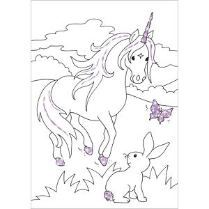 Produktbild für Malbuch Tessloff Glitzerzauber Malblock Einhörner